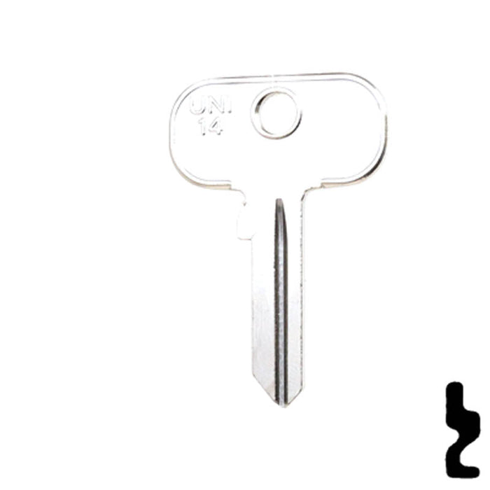 Uncut Key Blank | British Vehicles | UNI14 Automotive Key Ilco