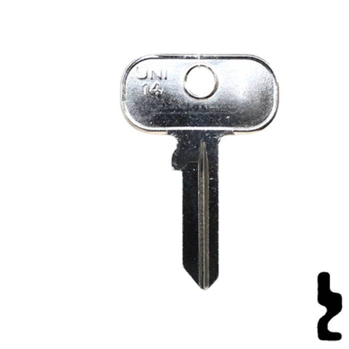 Uncut Key Blank | British Vehicles | UNI14 Automotive Key Ilco