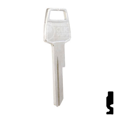 Uncut Key Blank | Chrysler  | 1767CH, Y146 Automotive Key Ilco