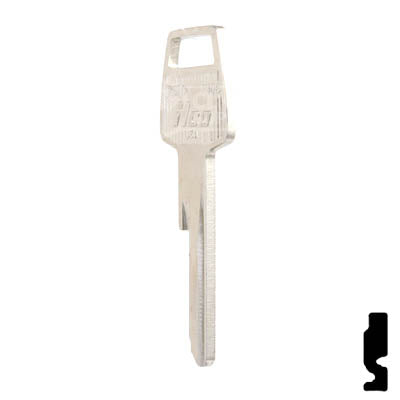 Uncut Key Blank | Chrysler  | 1767CH, Y146 Automotive Key Ilco