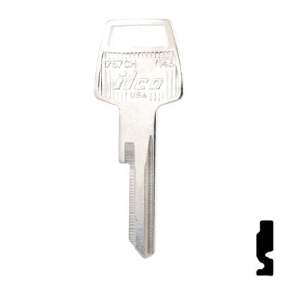 Uncut Key Blank | Chrysler  | 1767CH, Y146 Automotive Key Ilco