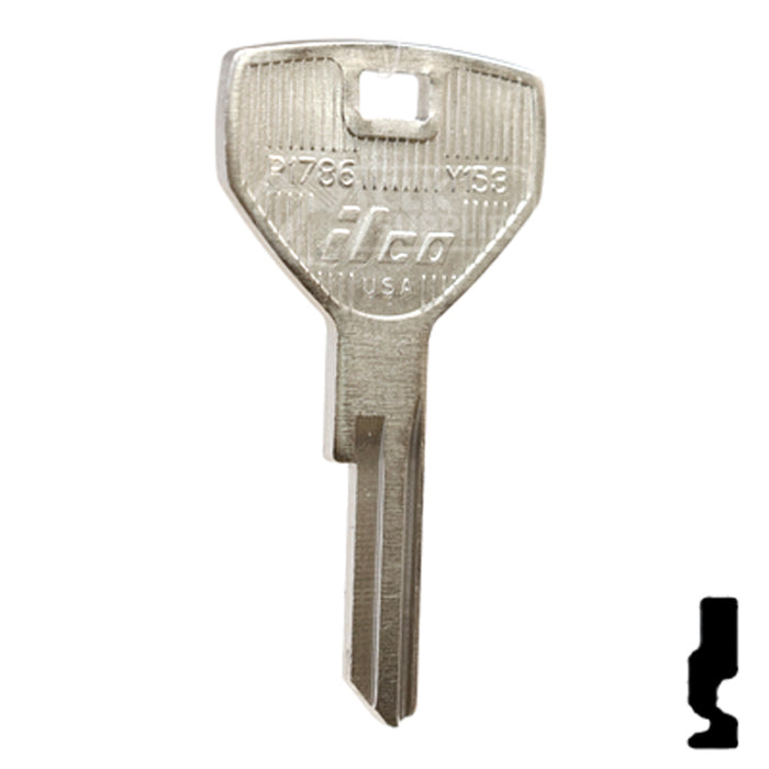 Uncut  Key Blank | Chrysler, Dodge, Jeep | P1786, Y153 Automotive Key Ilco