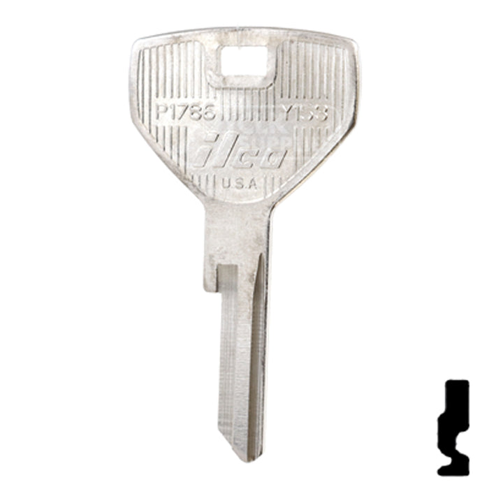 Uncut  Key Blank | Chrysler, Dodge, Jeep | P1786, Y153 Automotive Key Ilco