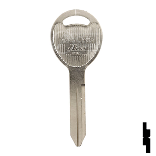 Uncut  Key Blank | Chrysler, Dodge, Jeep | P1795, Y159 Automotive Key Ilco