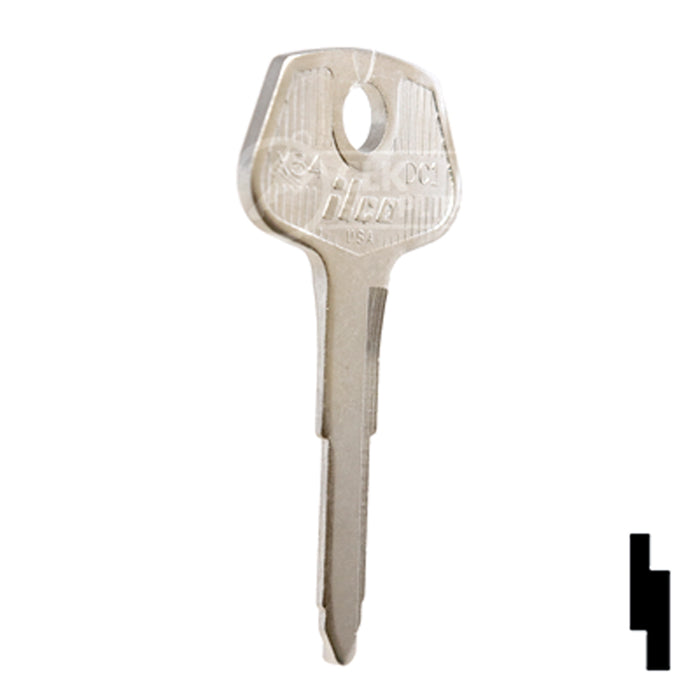 Uncut Key Blank | Chrysler, General Motors | X54, DC1 Automotive Key Ilco