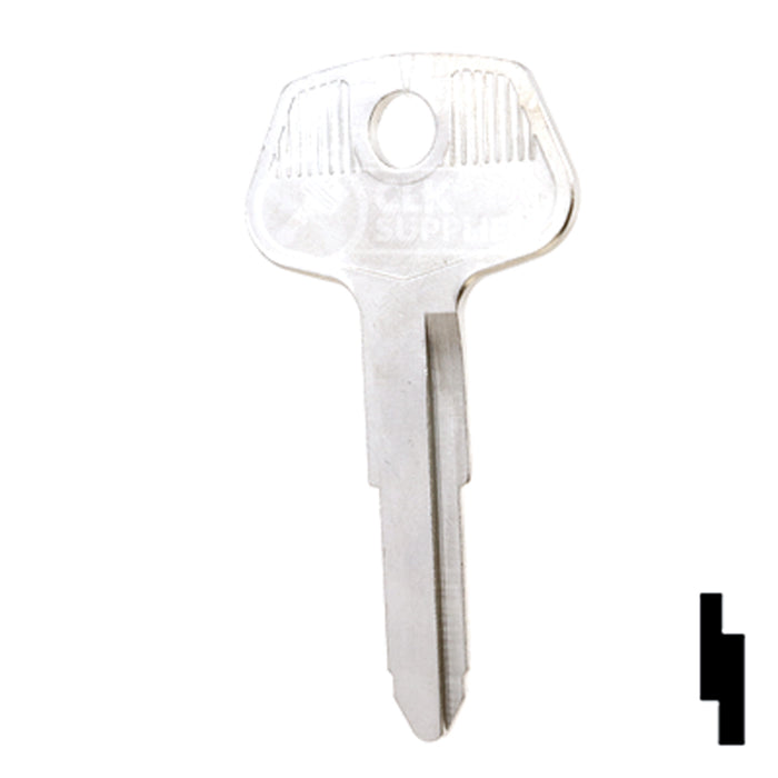 Uncut Key Blank | Chrysler, General Motors | X54, DC1 Automotive Key Ilco