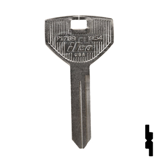 Uncut Key Blank | Chrysler |  P1789, Y154 Automotive Key Ilco