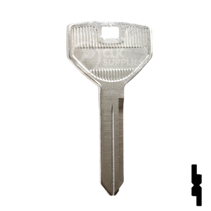 Uncut Key Blank | Chrysler |  P1789, Y154 Automotive Key Ilco