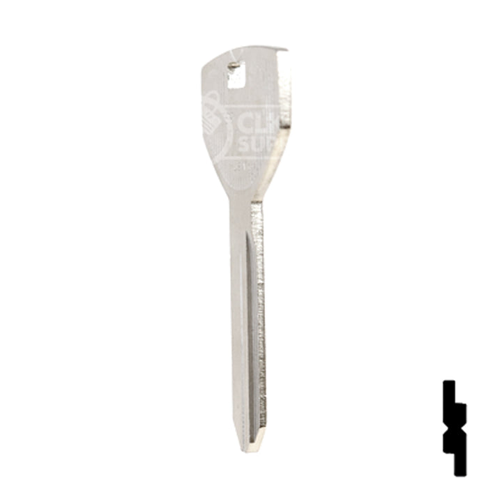 Uncut Key Blank | Chrysler |  P1789, Y154 Automotive Key Ilco