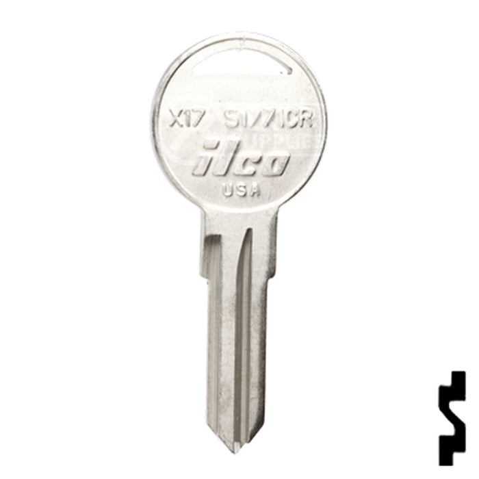 Uncut Key Blank | Chrysler | S1771CR-X17 Automotive Key Ilco