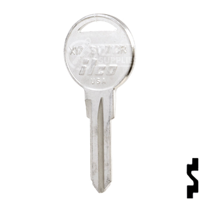 Uncut Key Blank | Chrysler | S1771CR-X17 Automotive Key Ilco