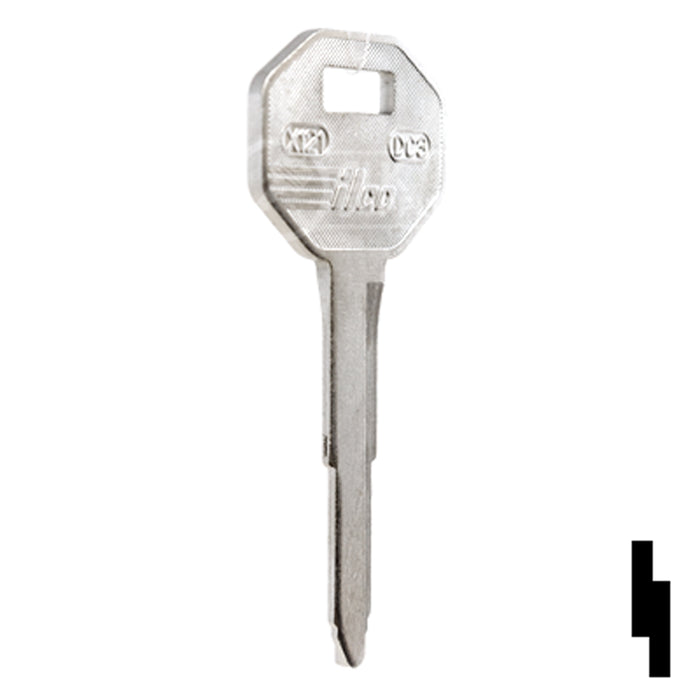 Uncut Key Blank | Chrysler | X121, DC3 Automotive Key Ilco