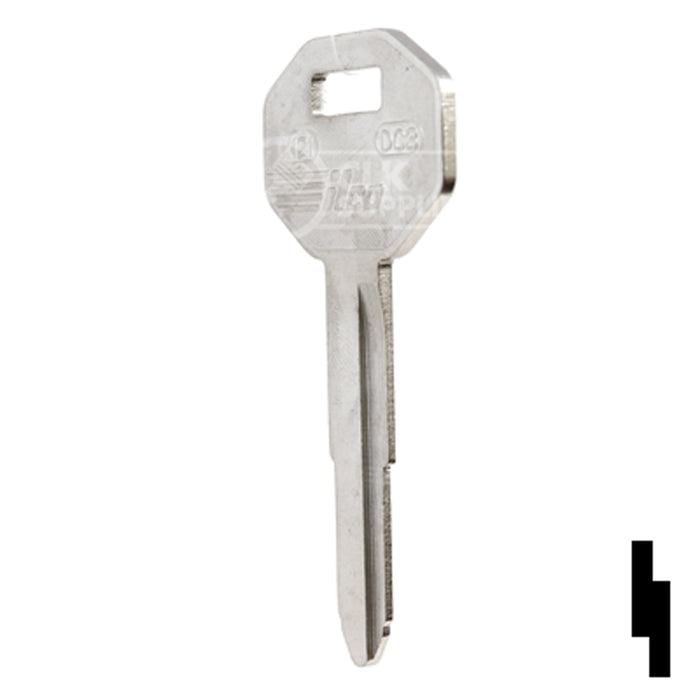 Uncut Key Blank | Chrysler | X121, DC3 Automotive Key Ilco