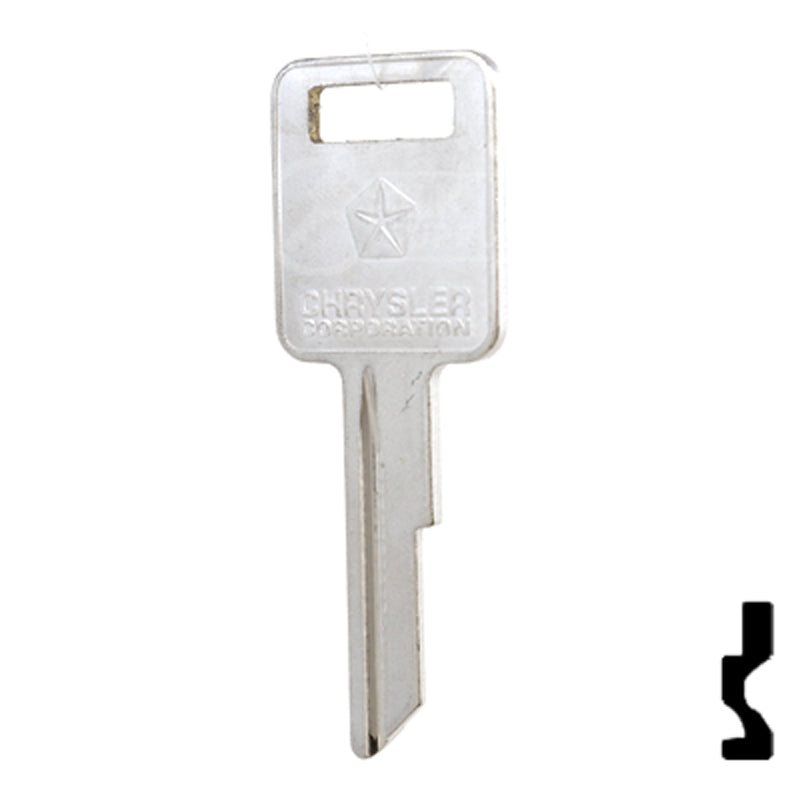 Uncut Key Blank | Dodge | RA4, 1970AM Automotive Key Strattec