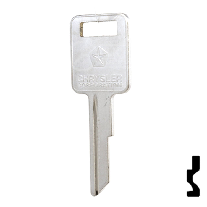 Uncut Key Blank | Dodge | RA4, 1970AM Automotive Key Strattec