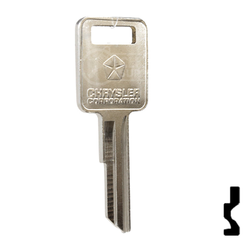 Uncut Key Blank | Dodge | RA4, 1970AM Automotive Key Strattec