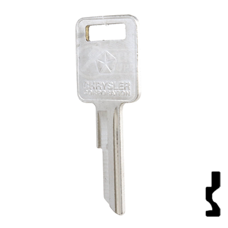 Uncut Key Blank | Dodge | RA4, 1970AM Automotive Key Strattec