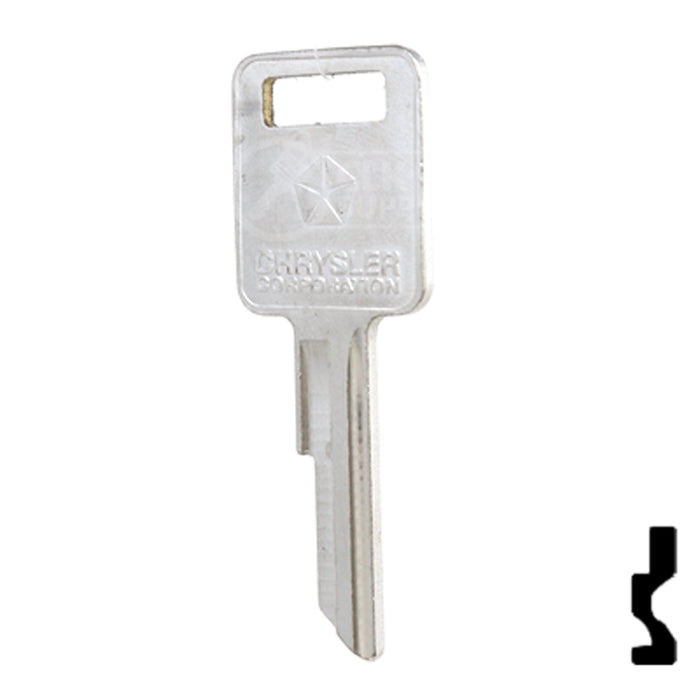 Uncut Key Blank | Dodge | RA4, 1970AM Automotive Key Strattec