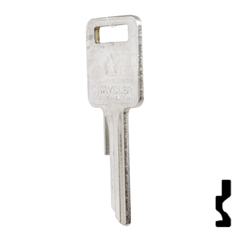 Uncut Key Blank | Dodge | RA4, 1970AM Automotive Key Strattec