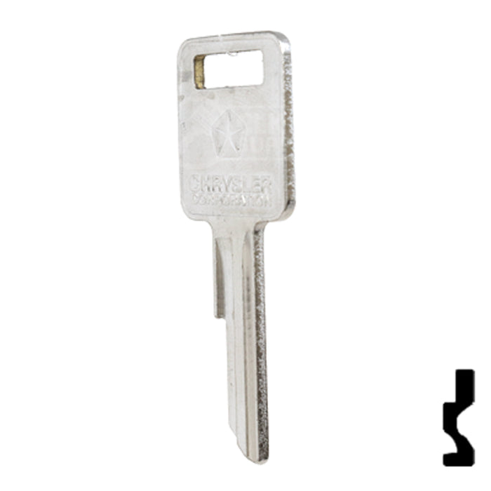 Uncut Key Blank | Dodge | RA4, 1970AM Automotive Key Strattec