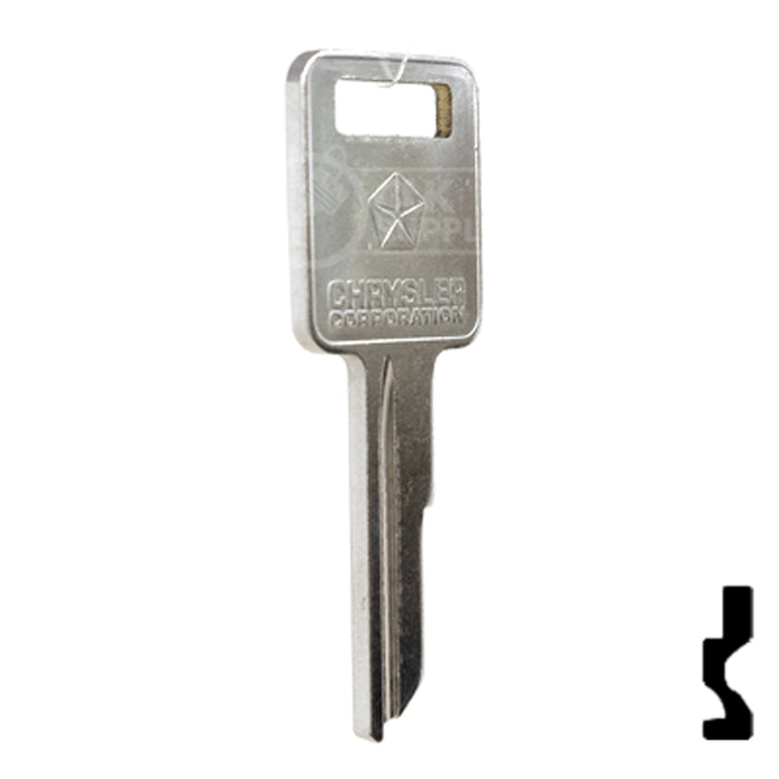 Uncut Key Blank | Dodge | RA4, 1970AM Automotive Key Strattec