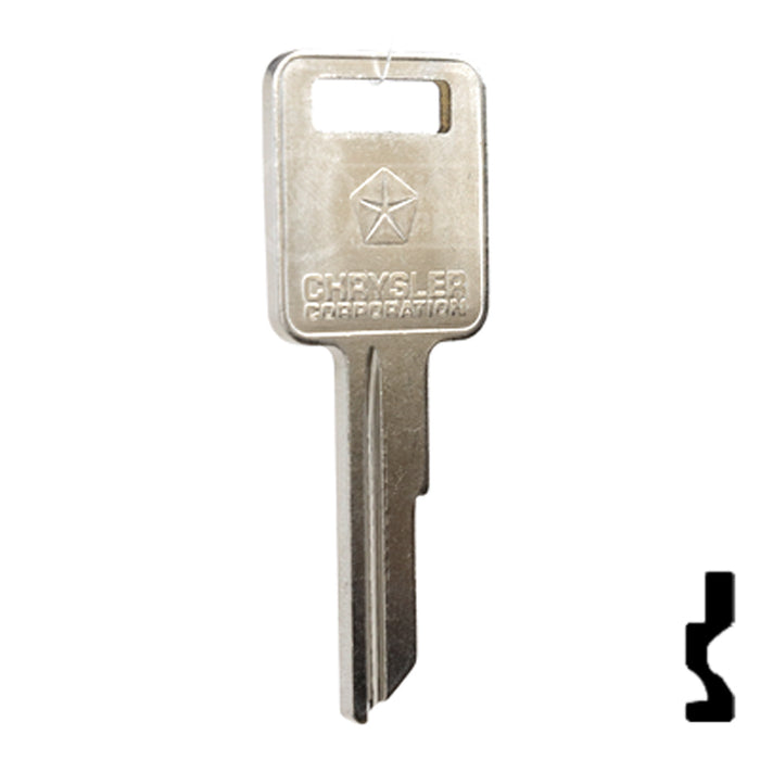 Uncut Key Blank | Dodge | RA4, 1970AM Automotive Key Strattec
