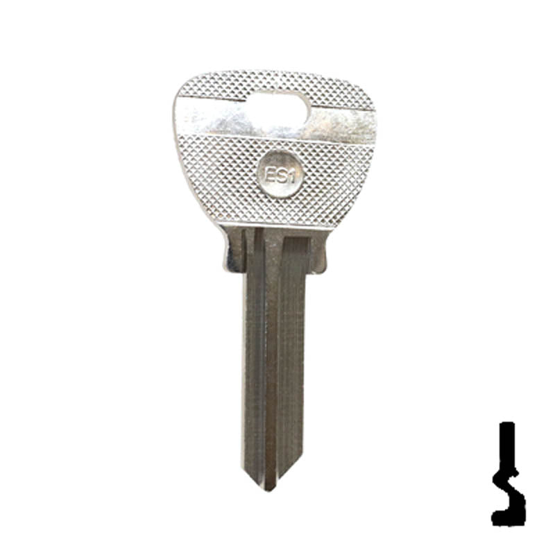 Uncut Key Blank | Escurra | ES1, ES-1I Automotive Key Ilco