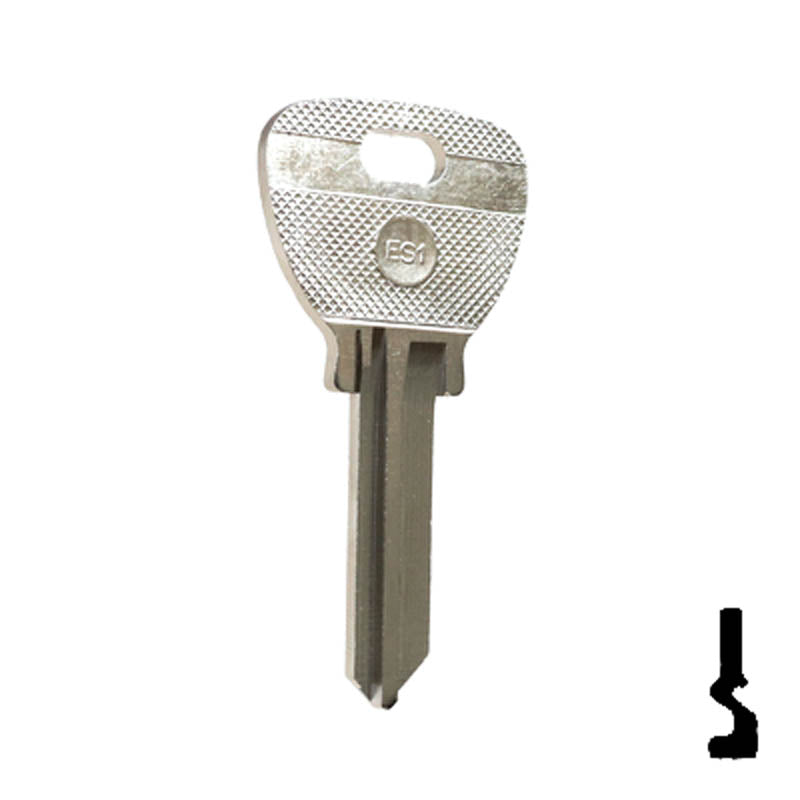 Uncut Key Blank | Escurra | ES1, ES-1I Automotive Key Ilco