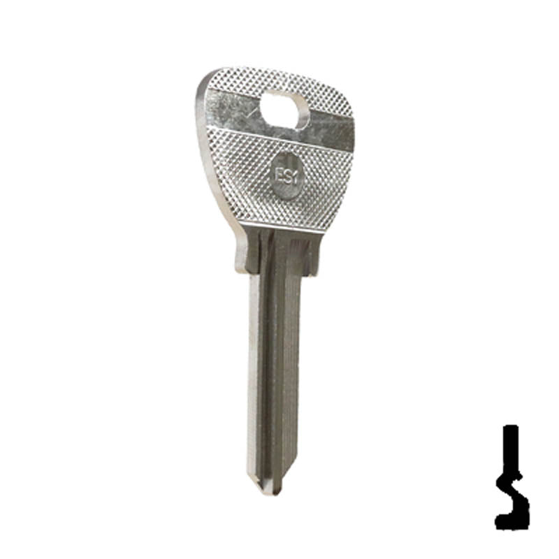 Uncut Key Blank | Escurra | ES1, ES-1I Automotive Key Ilco