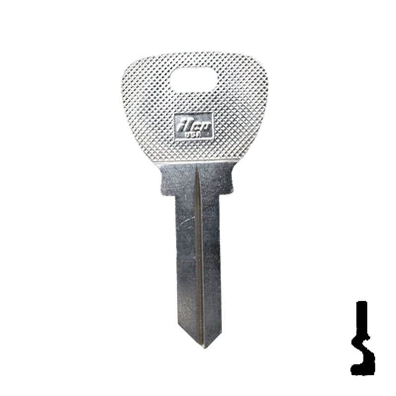 Uncut Key Blank | Escurra | ES1, ES-1I Automotive Key Ilco