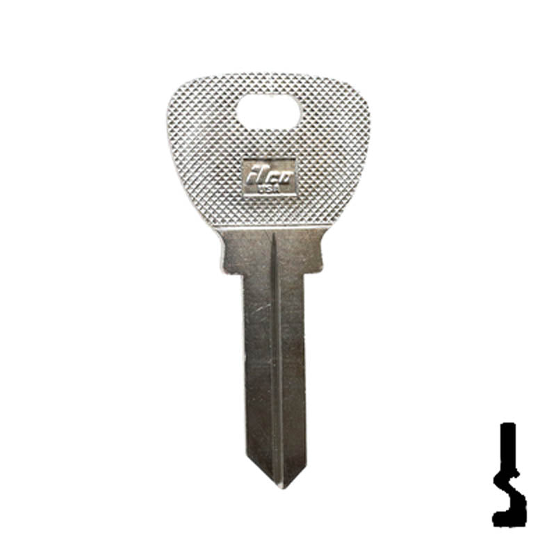 Uncut Key Blank | Escurra | ES1, ES-1I Automotive Key Ilco