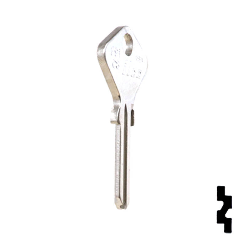 Uncut Key Blank | Fiat | F91C8 Automotive Key Ilco