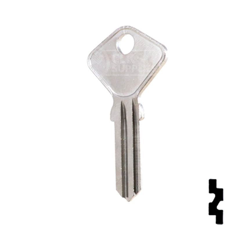 Uncut Key Blank | Fiat | F91C8 Automotive Key Ilco