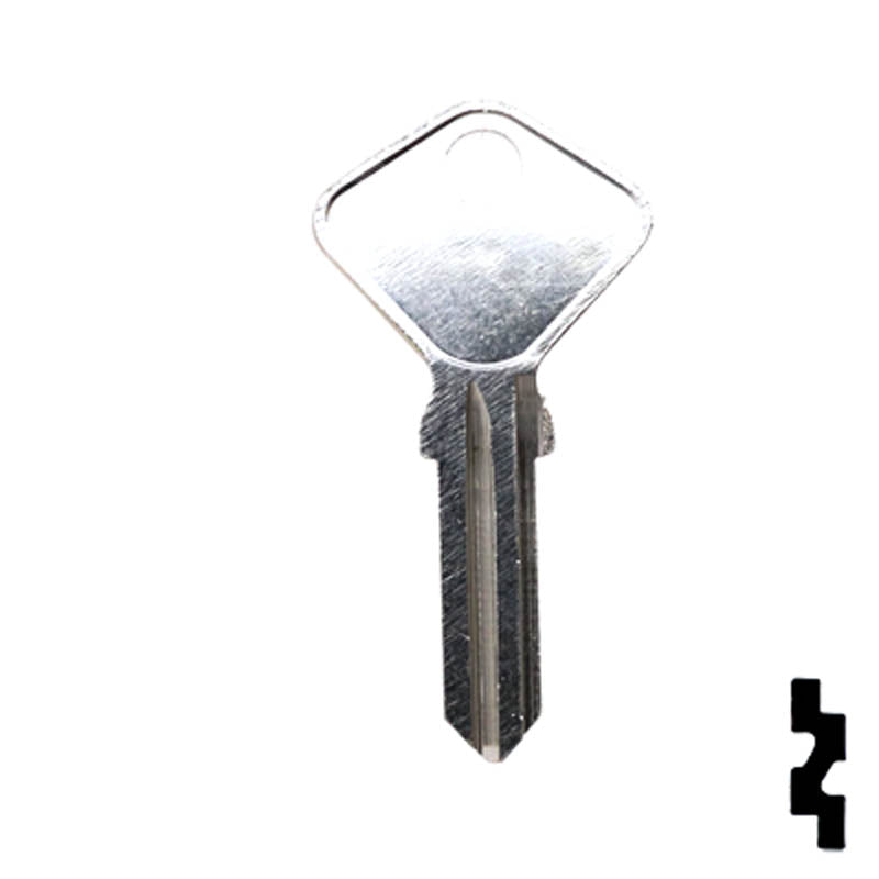 Uncut Key Blank | Fiat | F91C8 Automotive Key Ilco