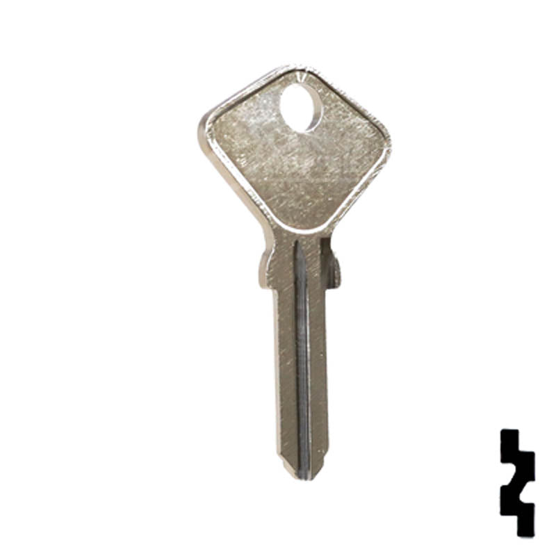 Uncut Key Blank | Fiat | F91C8 Automotive Key Ilco