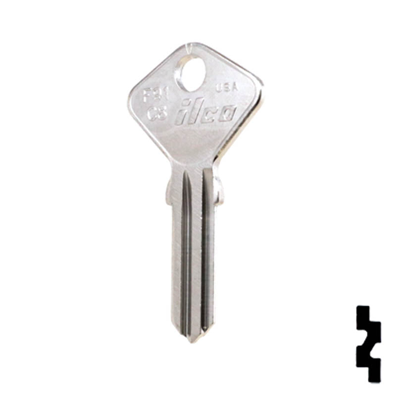Uncut Key Blank | Fiat | F91C8 Automotive Key Ilco