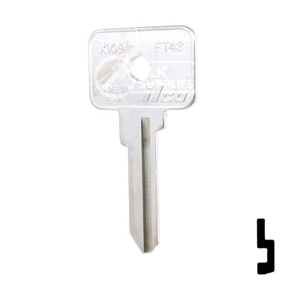 Uncut Key Blank | Fiat | X109, FT43 Automotive Key Ilco