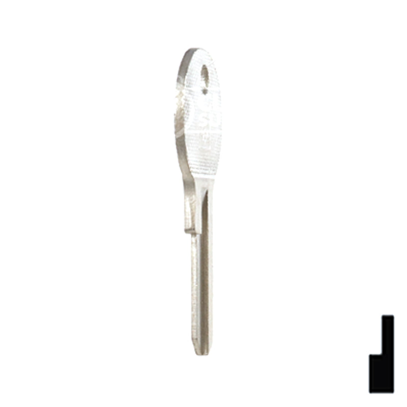 Uncut Key Blank | Ford | 1125D Automotive Key Ilco