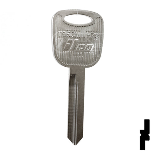 Uncut Key Blank | Ford | 1196CM, H78 Automotive Key Ilco