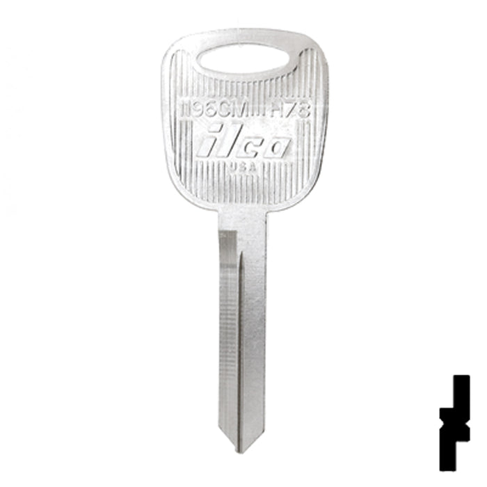 Uncut Key Blank | Ford | 1196CM, H78 Automotive Key Ilco