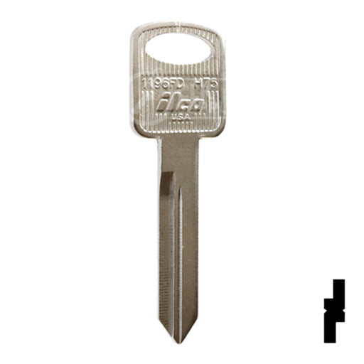 Uncut Key Blank | Ford | 1196FD, H75 Automotive Key Ilco