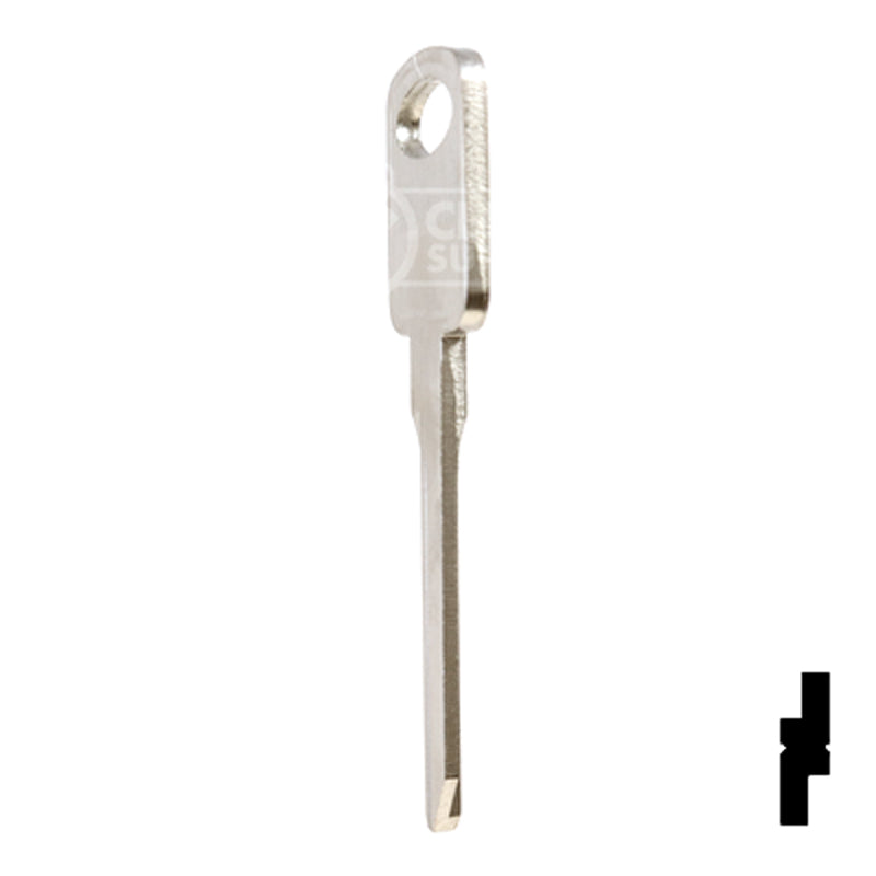Uncut Key Blank | Ford | 1196FD, H75 Automotive Key Ilco