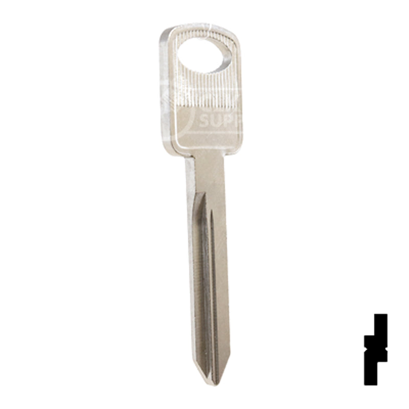 Uncut Key Blank | Ford | 1196FD, H75 Automotive Key Ilco