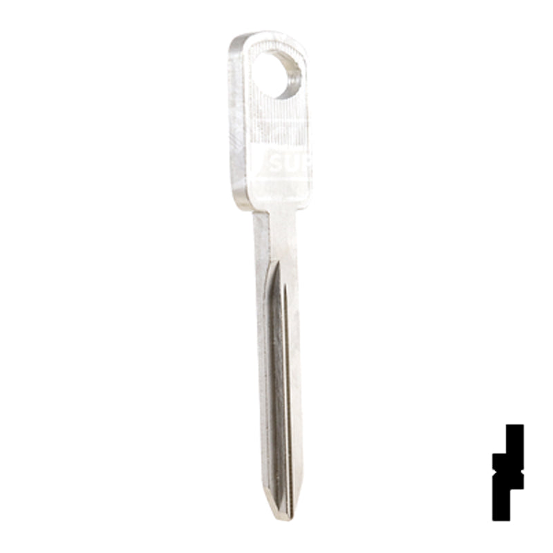 Uncut Key Blank | Ford | 1196FD, H75 Automotive Key Ilco