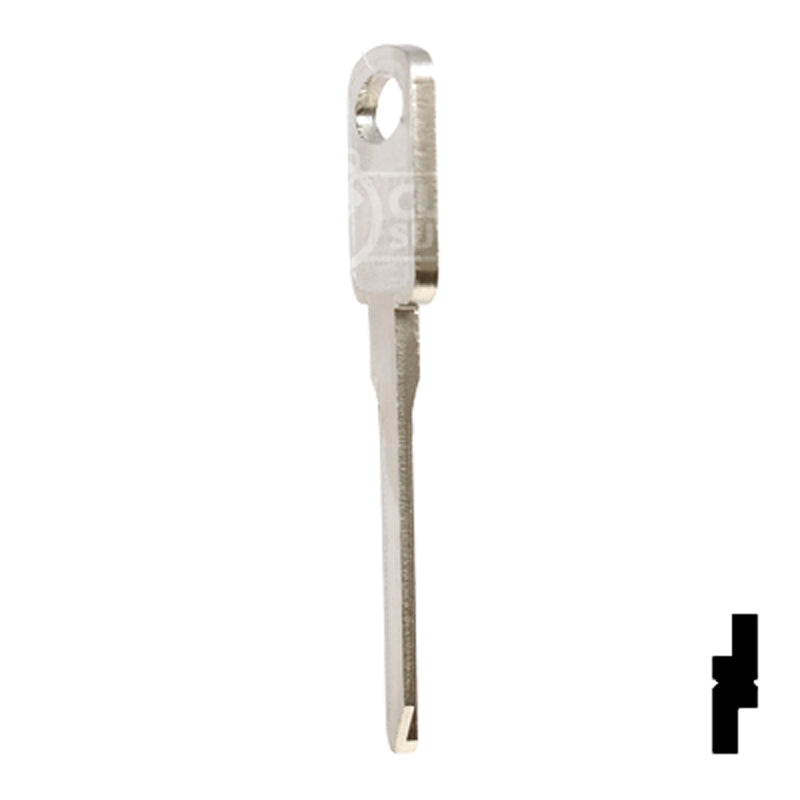 Uncut Key Blank | Ford | 1196FD, H75 Automotive Key Ilco