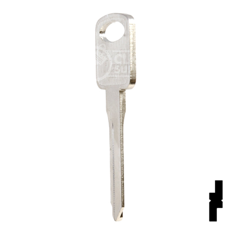 Uncut Key Blank | Ford | 1196FD, H75 Automotive Key Ilco