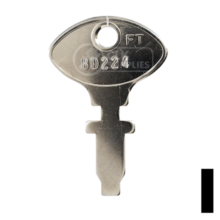 Uncut Key Blank | Ford, Fiat | BD224 Automotive Key Framon Manufacturing Company, Inc