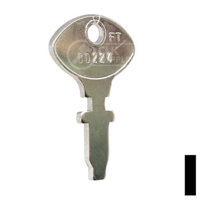 Uncut Key Blank | Ford, Fiat | BD224 Automotive Key Framon Manufacturing Company, Inc