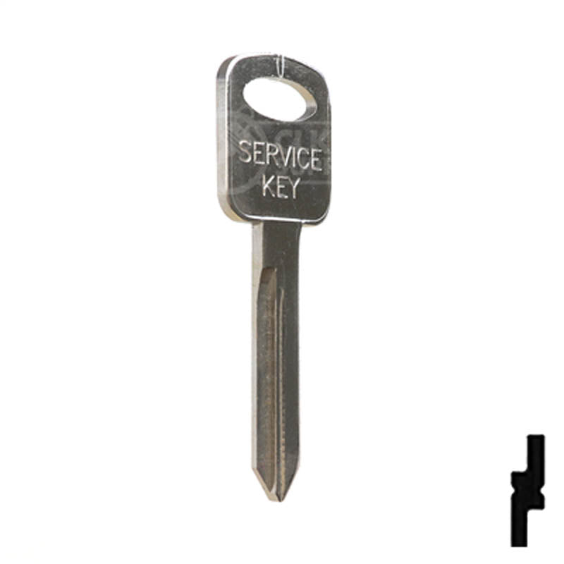 Uncut Key Blank | Ford | H72, H74, H86 Automotive Key JMA USA