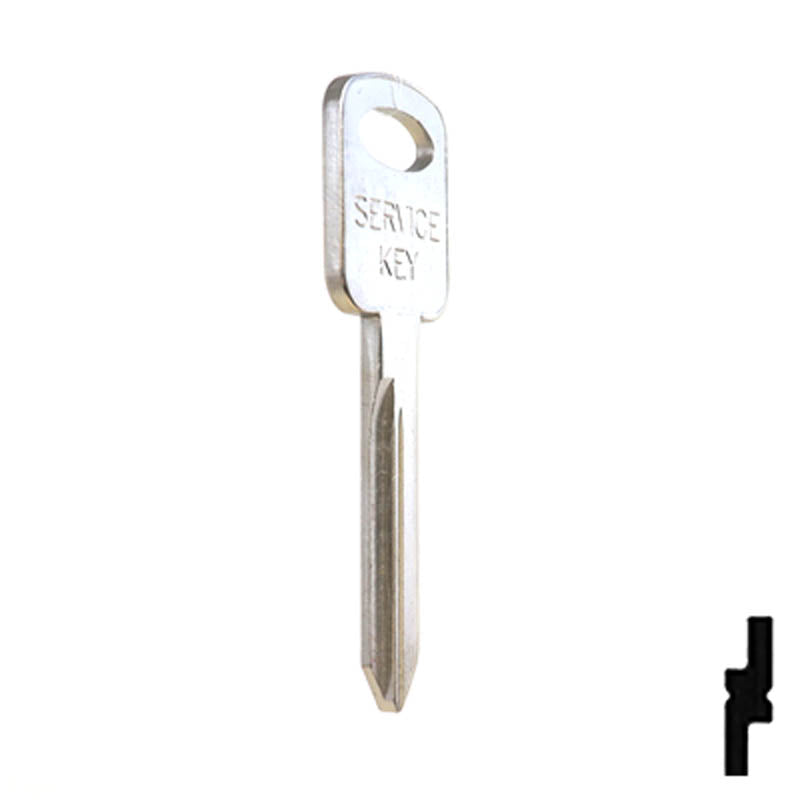 Uncut Key Blank | Ford | H72, H74, H86 Automotive Key JMA USA